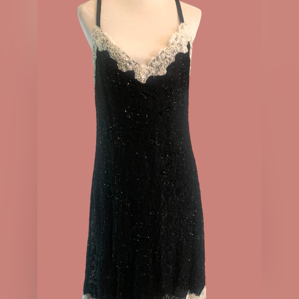 Gai Mattiolo Beaded Slip Dress